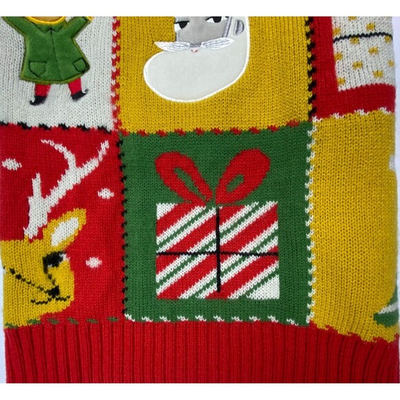 Ugly Christmas Sweater for Dog Size Medium Holiday Santa Elf Reindeer Candy Cane - Picture 4 of 9
